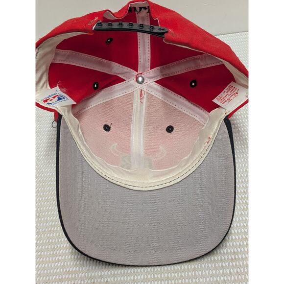 Vintage Chicago Bulls New Era Snapback Hat Cap DUPONT PRO MODEL Made In USA - Picture 6 of 8